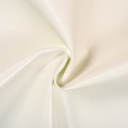 Ткань Дерматин (Кожзам) для мебели (Ширина 138см), цвет Белый (на отрез) в Лыткарино