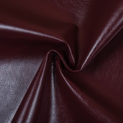 Ткань Дерматин (Кожзам) для мебели (Ширина 138см), цвет Бордовый (на отрез) в Лыткарино