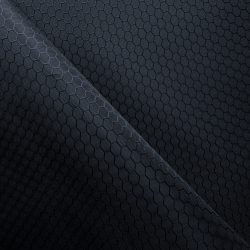 Ткань Оксфорд 300D PU Рип-Стоп СОТЫ, цвет Черный (на отрез)  в Лыткарино