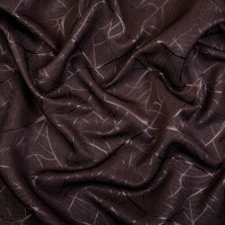 Ткань Блэкаут для штор (Ширина 280см) &quot;Ледовое тиснение цвет Темно-Коричневый&quot; (на отрез) в Лыткарино