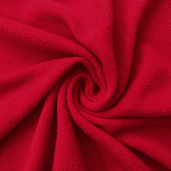 Флис Односторонний 130 гр/м2, цвет Красный (на отрез)  в Лыткарино