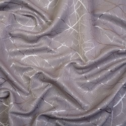 Ткань Блэкаут для штор светозатемняющая 75% (Ширина 280см) &quot;Ледовое тиснение цвет Серый&quot; (на отрез) в Лыткарино