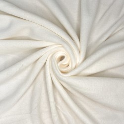 Ткань Флис Односторонний 130 гр/м2 (Ширина 150см), цвет Кремовый (на отрез) в Лыткарино