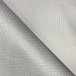 Ткань Oxford 300D PU Рип-Стоп СОТЫ, цвет Светло-Серый (на отрез) в Лыткарино