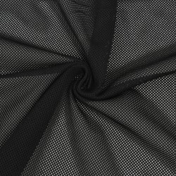 Трикотажная Сетка 75 г/м2, цвет Черный (на отрез)  в Лыткарино