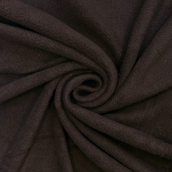 Ткань Флис Односторонний 180 гр/м2 (Ширина 150см), цвет Коричневый (на отрез) в Лыткарино