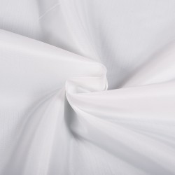 Ткань подкладочная Таффета 190Т, цвет Белый (на отрез)  в Лыткарино