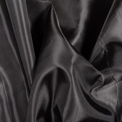 Ткань подкладочная Таффета 190Т, цвет Черный (на отрез)  в Лыткарино