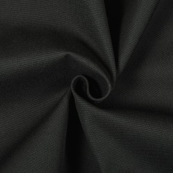 Ткань Канвас 35/65 (Ширина 150см), цвет Черный (на отрез) в Лыткарино