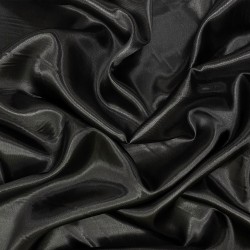 Ткань Атлас-сатин (Ширина 150см), цвет Черный (на отрез) в Лыткарино