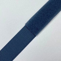 Контактная лента 25мм цвет Синий (велькро-липучка, на отрез) в Лыткарино