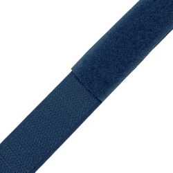 Контактная лента 25мм цвет Синий (велькро-липучка, на отрез)  в Лыткарино