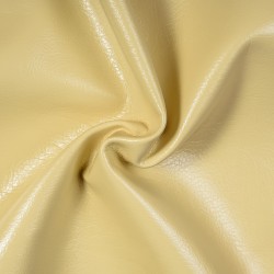 Ткань Дерматин (Кожзам) для мебели (Ширина 138см), цвет Кремовый (на отрез) в Лыткарино