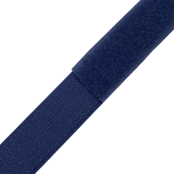 Контактная лента 25мм цвет Тёмно-Синий (Велькро-липучка), на отрез  в Лыткарино