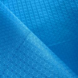 Ткань Oxford 300D PU Рип-Стоп СОТЫ, цвет Голубой (на отрез) в Лыткарино