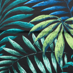 Интерьерная ткань Дак (DUCK) (ширина 1,8м), принт &quot;Тропические листья&quot; (на отрез) в Лыткарино