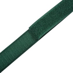 Контактная лента 25мм цвет Зелёный (велькро-липучка, на отрез) в Лыткарино