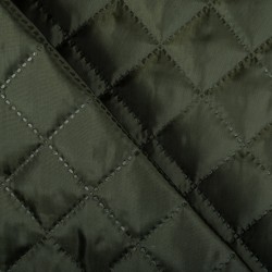 Стеганая подкладочная ткань с синтепоном (100гр/м2), цвет Хаки (на отрез)  в Лыткарино