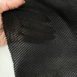 Сетка 3D трехслойная Air mesh 165 гр/м2 (Ширина 150см), цвет Черный (на отрез) в Лыткарино