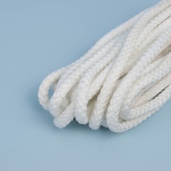 Шнур с сердечником, цвет Белый (плетено-вязанный, плотный) в Лыткарино
