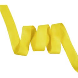 Окантовочная лента-бейка, цвет Жёлтый 22мм (на отрез)  в Лыткарино