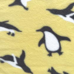 Ткань Флис Двусторонний 240 гр/м2 (Ширина 150см), принт Пингвины (на отрез) в Лыткарино